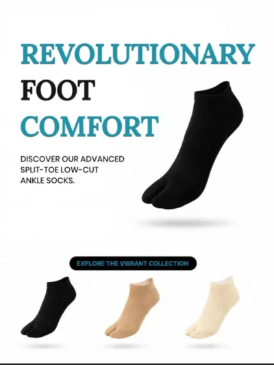 Women Ankle Terry Toe Socks (Pack of 5)