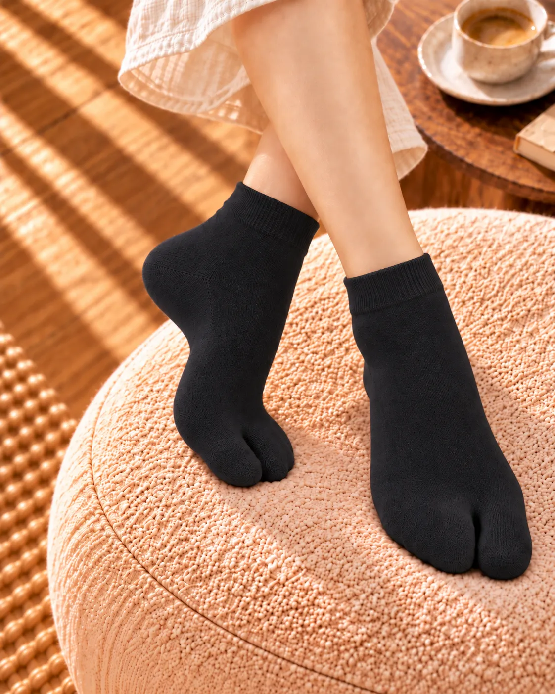 Women Ankle Terry Toe Socks (Pack of 5) - Image 3
