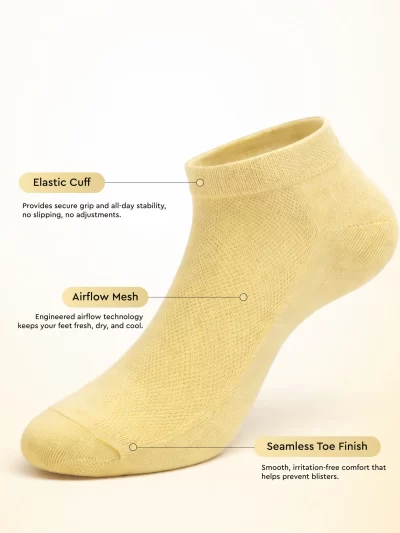 Women Low Cut Ankle Socks (Pack of 5)