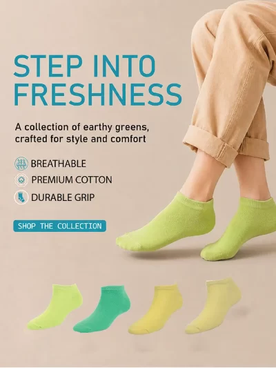 Women Low-Cut Ankle Socks (Pack of 4)