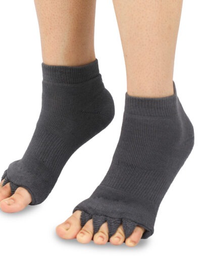 Unisex Foot Alignment Socks Five Toe Separator (Pack of 2)