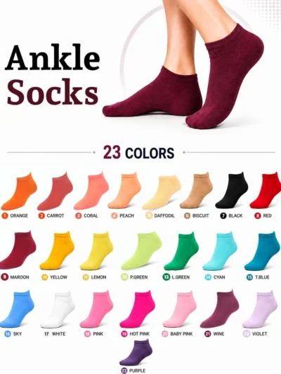 Women Low Cut Ankle Socks (Pack of 23)
