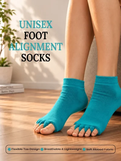 Unisex Foot Alignment Socks | Five Toe Separator